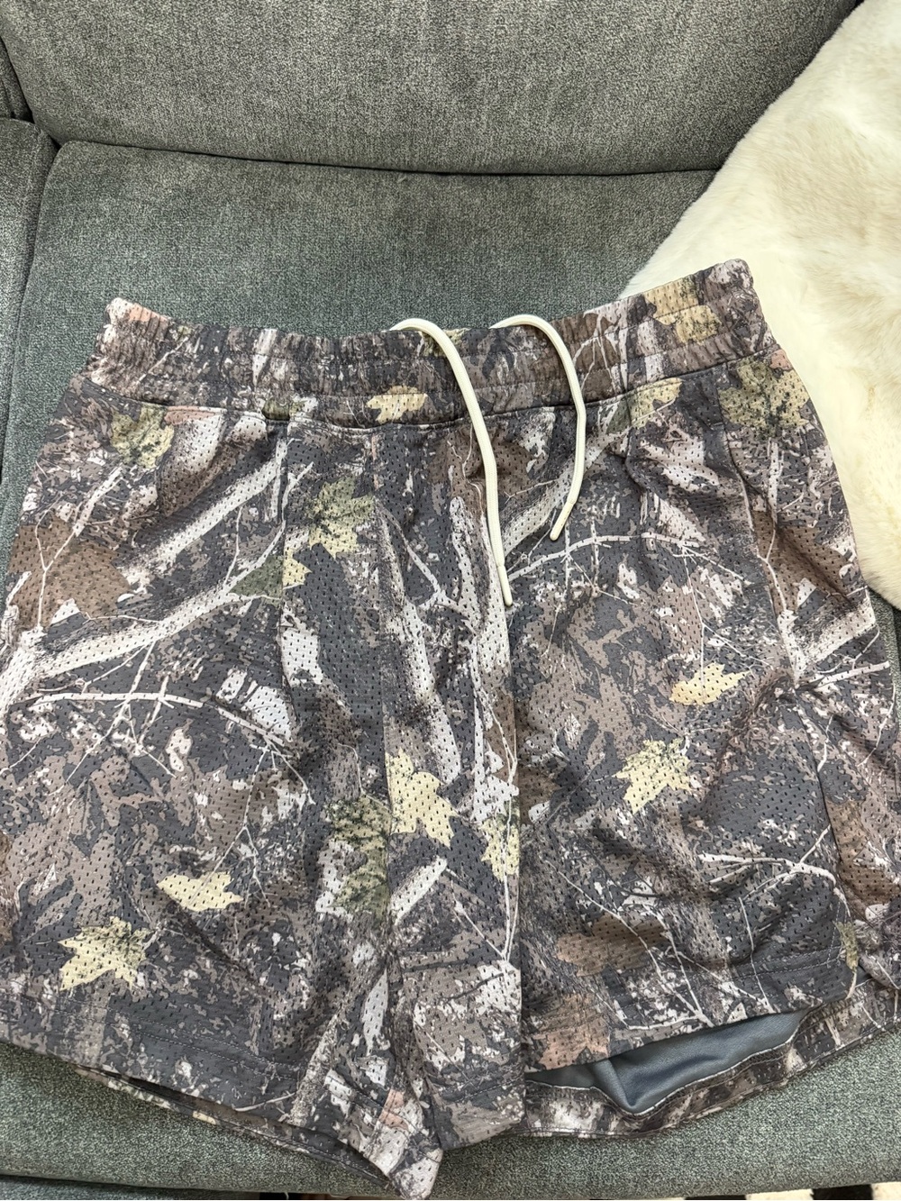 Abercrombie & Fitch Men’s Camouflage Athletic Shorts - Brown/Olive